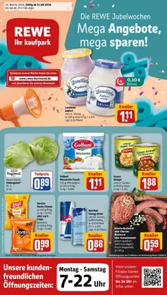 Vorschau von dem Prospekt des Geschäftes Rewe, gültig ab dem 21.09.2026