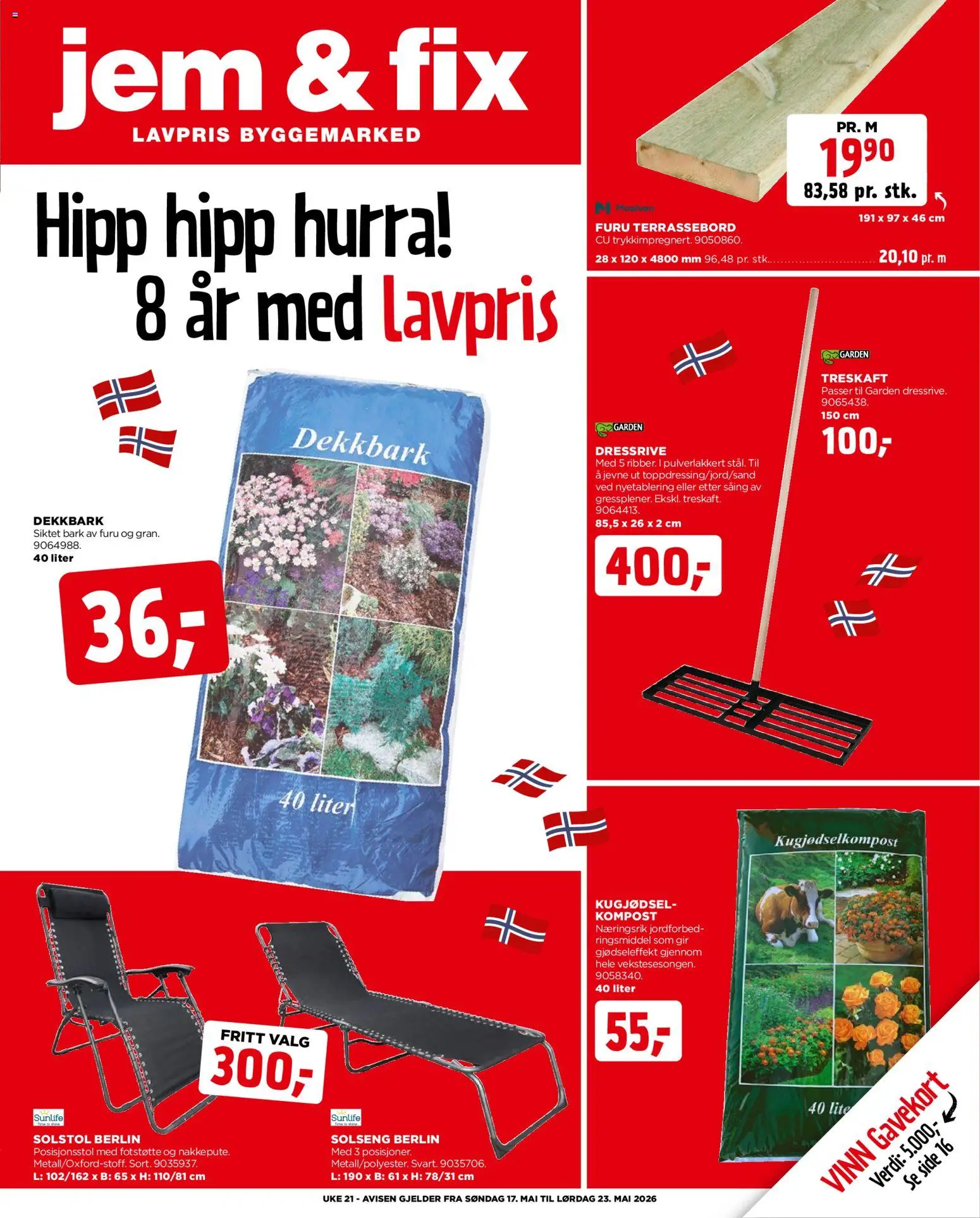 Forhåndsvis Jem & Fix kundeavis fra butikk Jem & Fix gyldig fra 16/05/2026