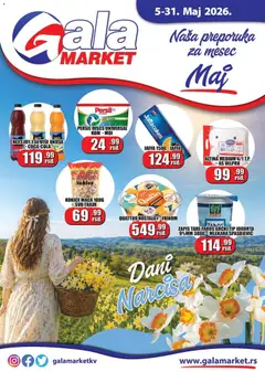 Pregled Gala MARKET kataloga - važi od 05.05.2026