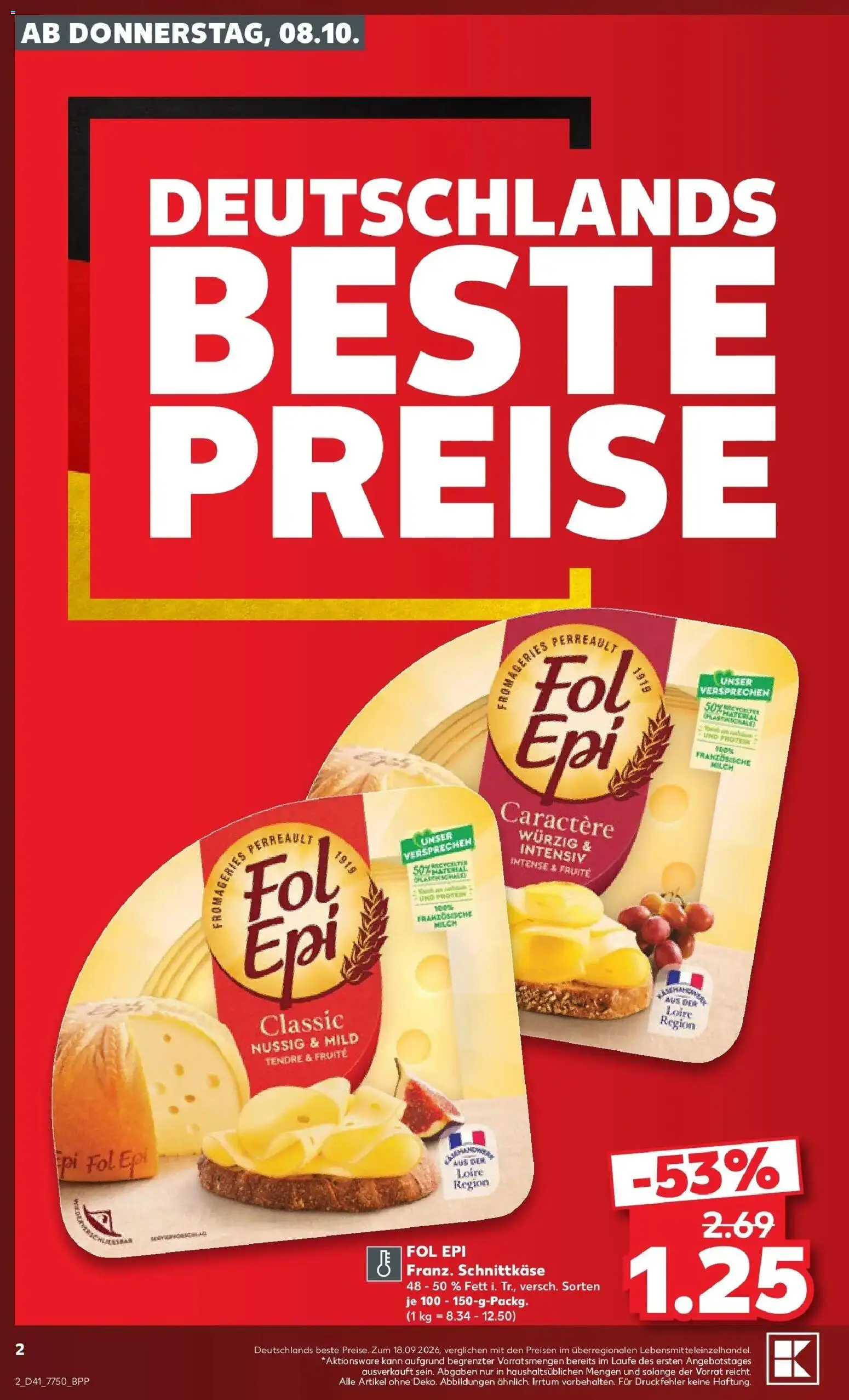 Vorschau von dem Prospekt des Geschäftes Kaufland, gültig ab dem 08.10.2026