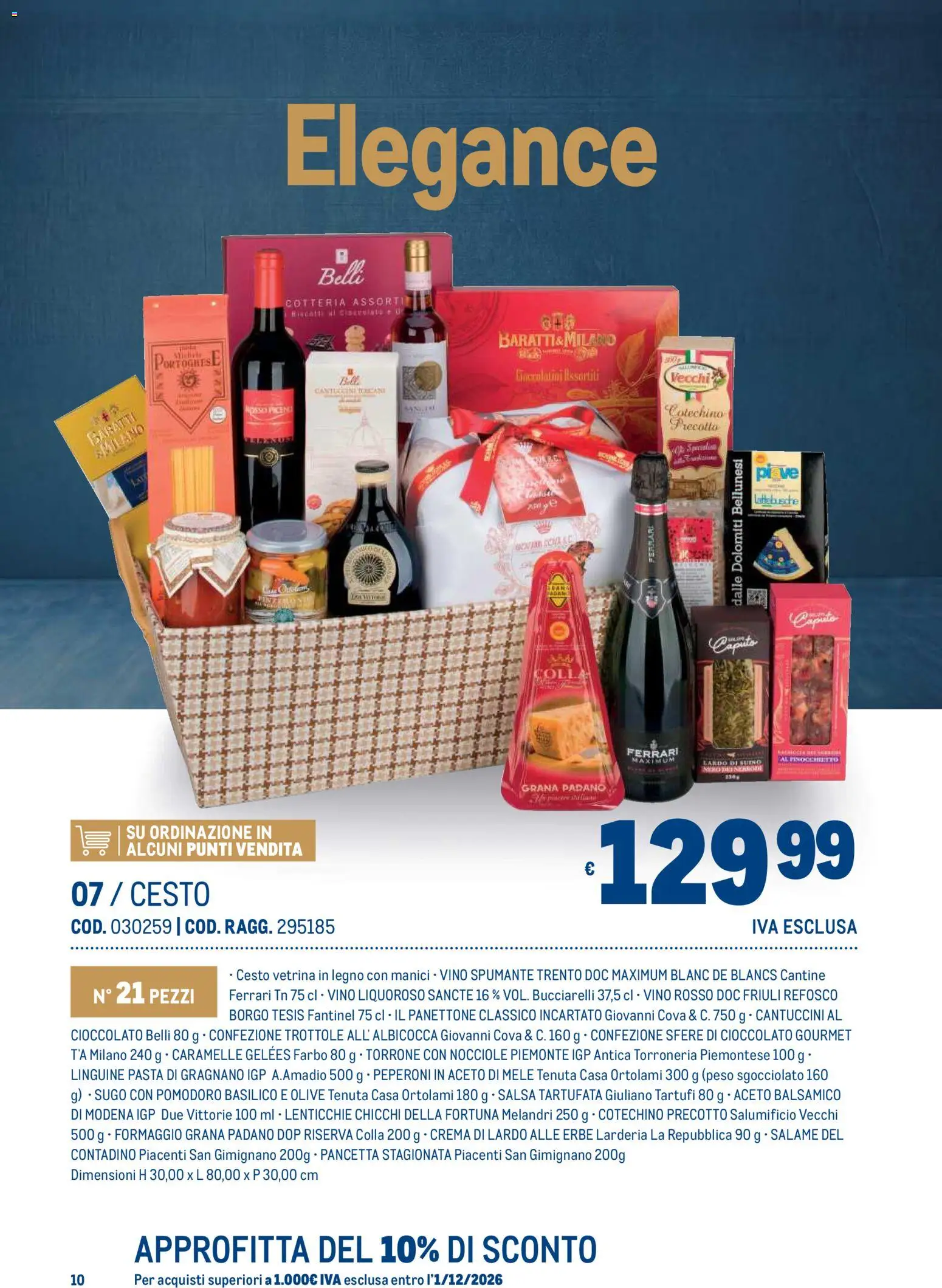 Anteprima dell'opuscolo Metro volantino Regalistica Natale dal negozio Metro valido da 19/10/2026 - Vino, Formaggio, Caramelle, Nocciole, Aceto di mele, Aceto, Spumante, Vino liquoroso