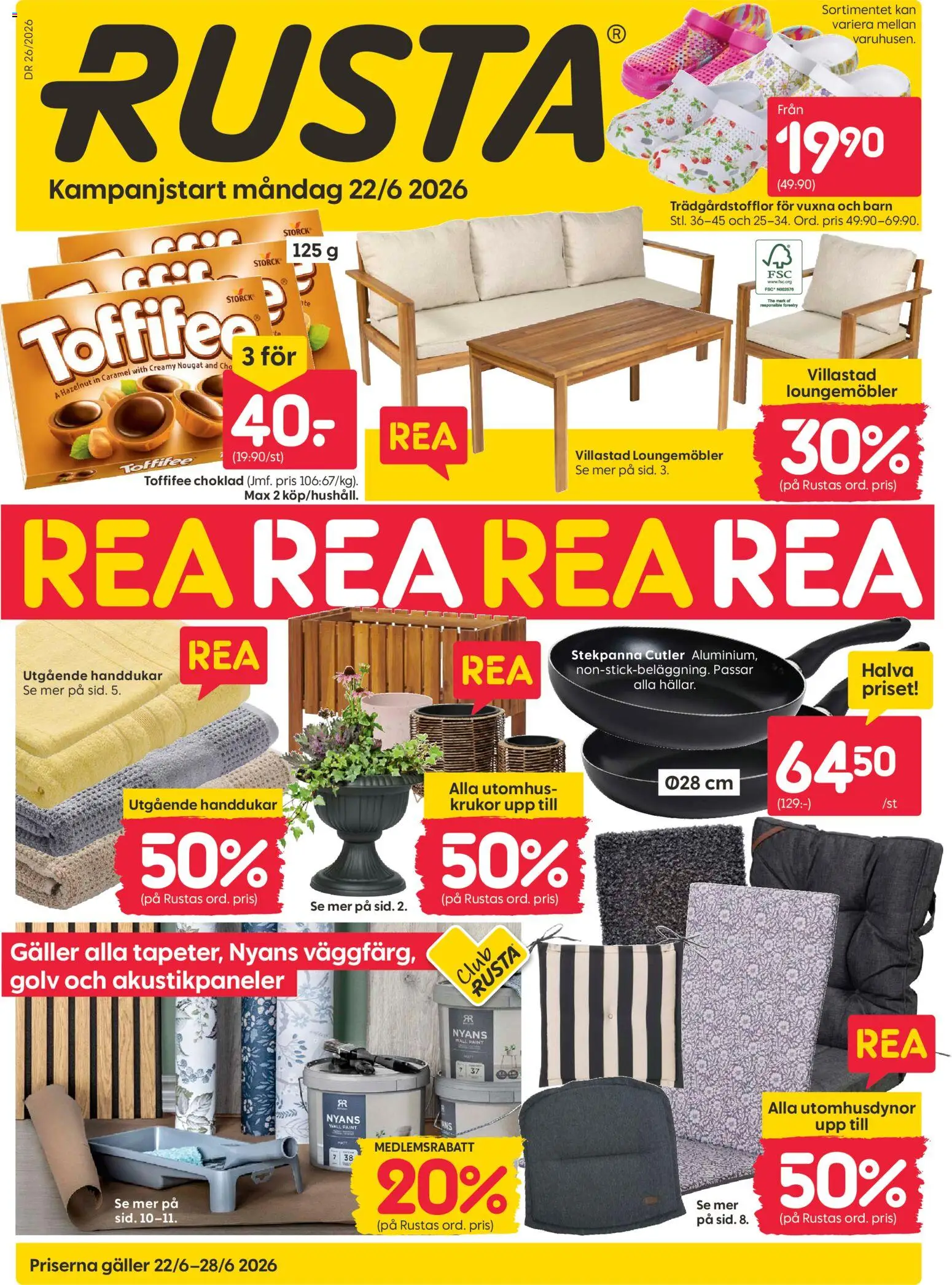 Förhandsgranska reklamblad Rusta erbjudanden från butik Rusta gäller från 22/06/2026