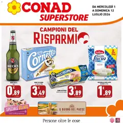 Anteprima dell'opuscolo Conad volantino Superstore Sicilia dal negozio Conad valido da 01/07/2026