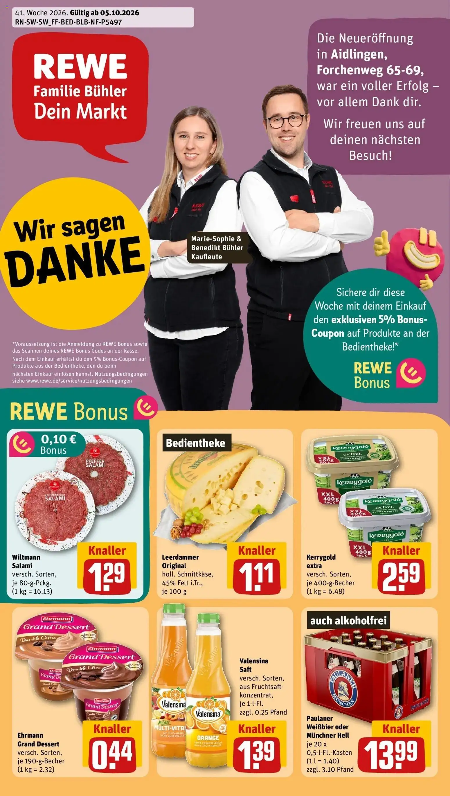 Vorschau von dem Prospekt des Geschäftes Rewe, gültig ab dem 05.10.2026