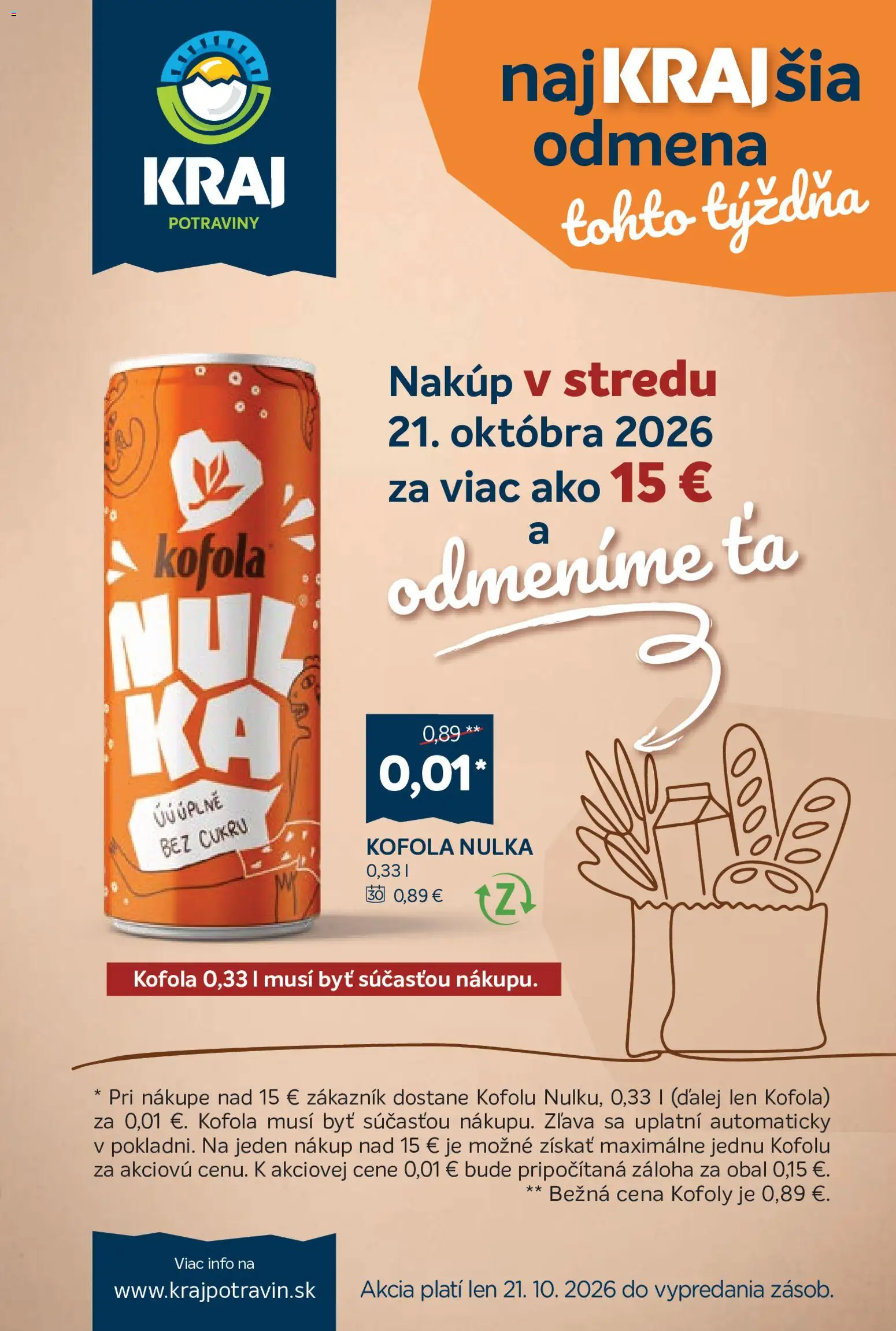 Náhľad Kraj letáku platného od 15.10.2026 - Kofola
