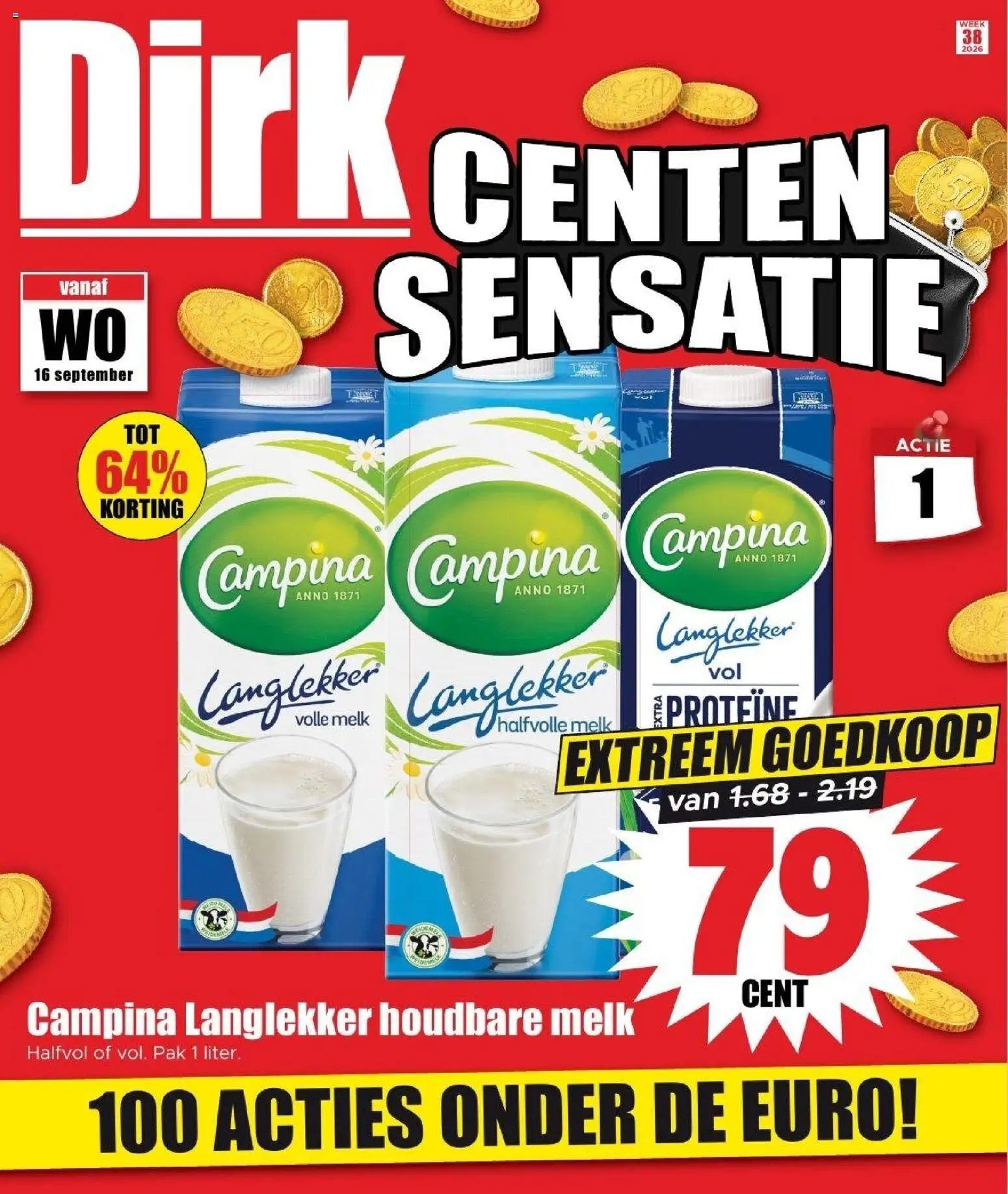 Voorbeeld van Dirk folder week 38 van winkel Dirk geldig vanaf 14-09-2026