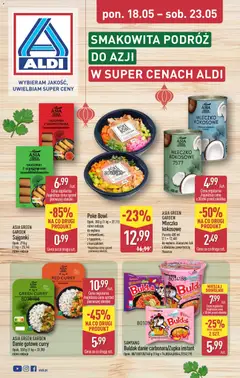 Pogląd gazetki "Aldi gazetka - Smakowita podróż do Azji" ze sklepu Aldi ważnej od 18.05.2026