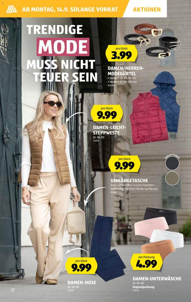 Neue Aldi Aktionen ab 10.09.