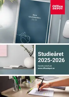 Förhandsgranska reklamblad Aktuella reklamblad Office Depot - Lärarkalendrar från butik Office Depot gäller från 01/09/2025