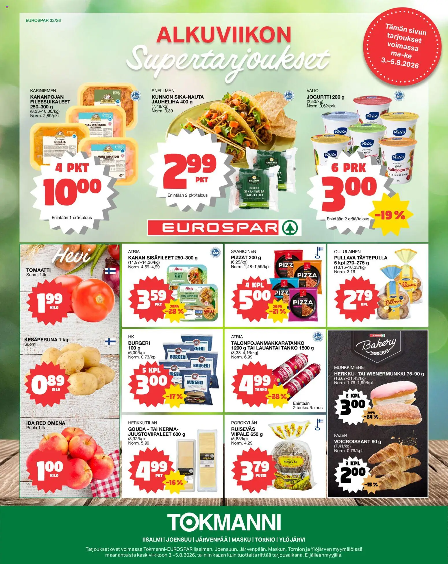 Kaupan Tokmanni Tokmanni - EUROSPAR esikatselu, voimassa 03/08/2026