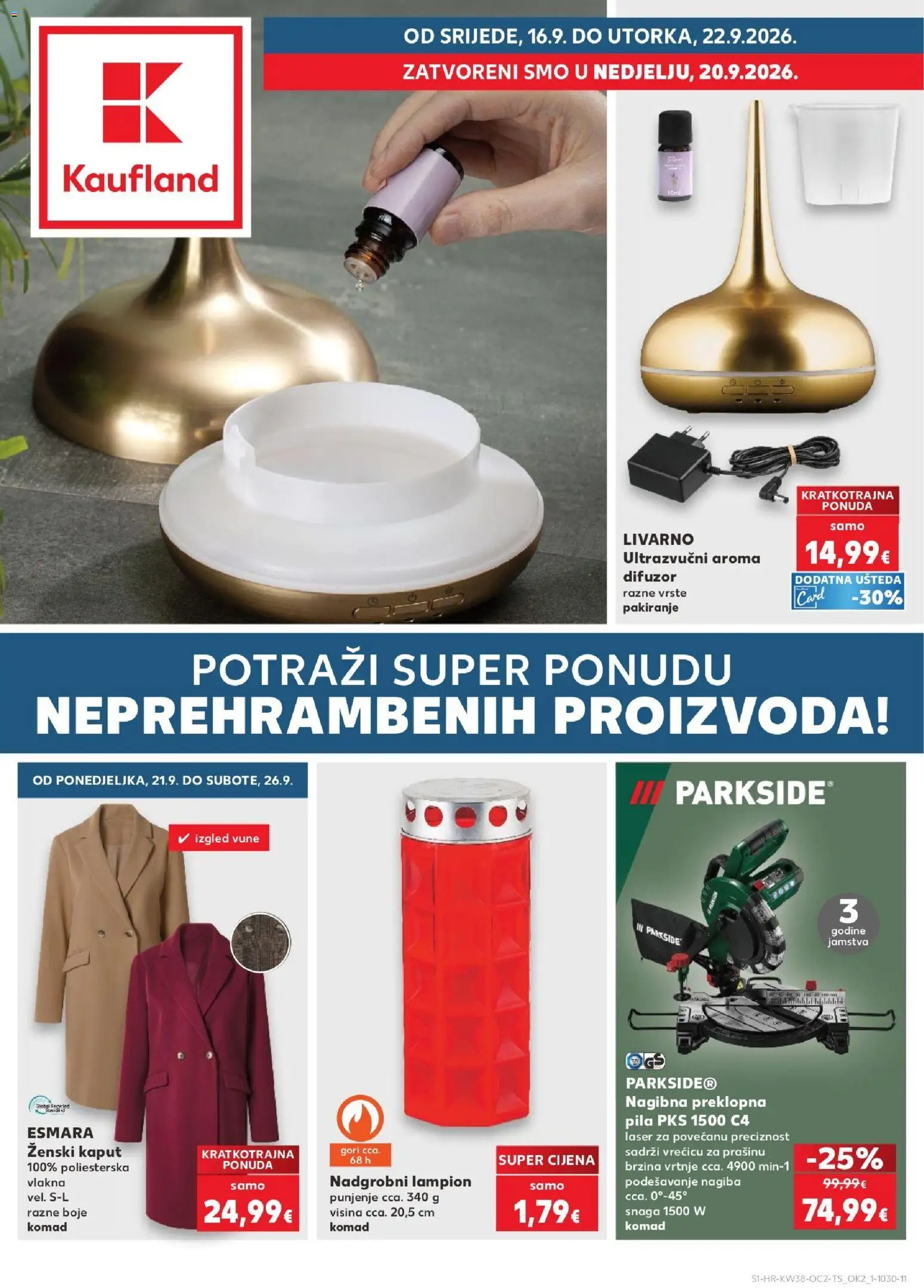 Pregled letka Kaufland Katalog trgovine Kaufland vrijedi od 16.09.2026