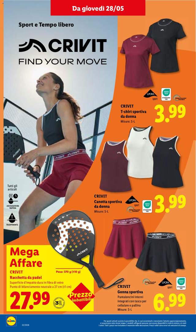 Nuovo volantino Lidl dal 28/05