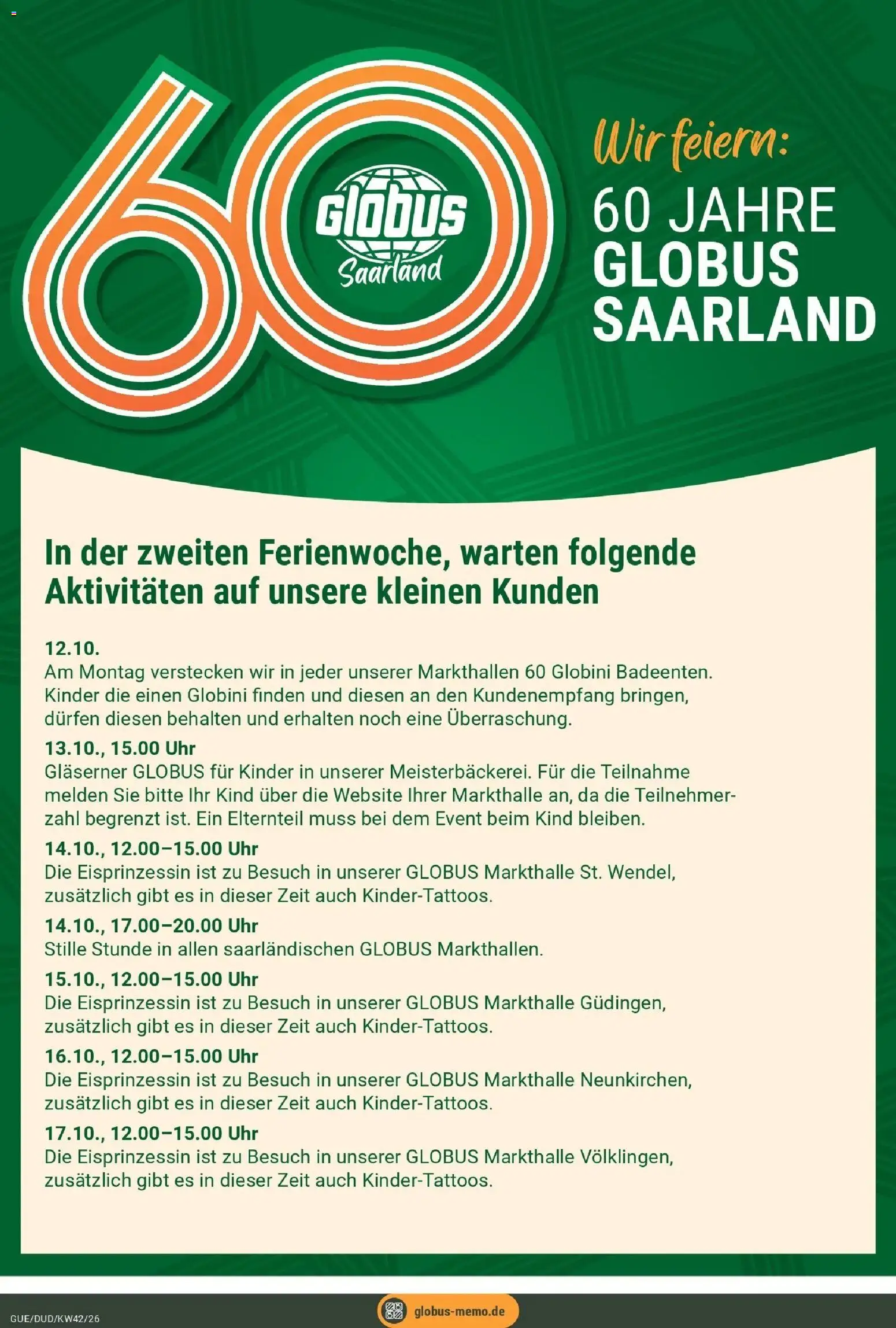 Vorschau von dem Prospekt des Geschäftes Globus, gültig ab dem 12.10.2026