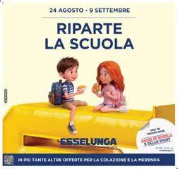 Anteprima dell'opuscolo Esselunga S volantino Scuola e Colazione dal negozio Esselunga S valido da 24/08/2026