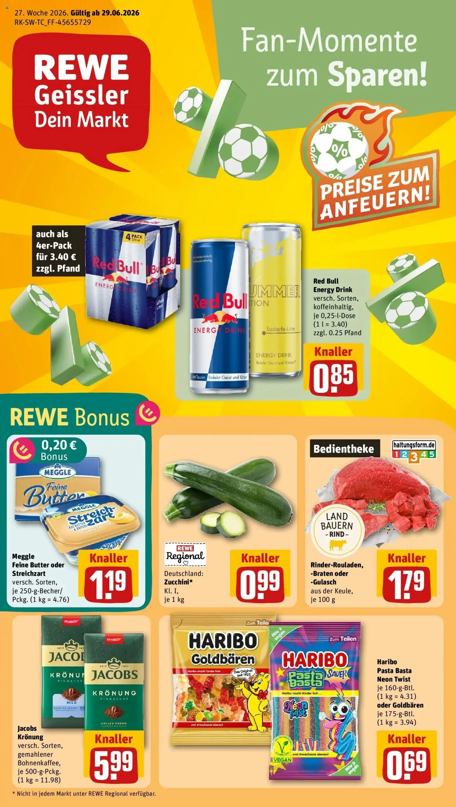 Vorschau von dem Prospekt des Geschäftes Rewe, gültig ab dem 29.06.2026
