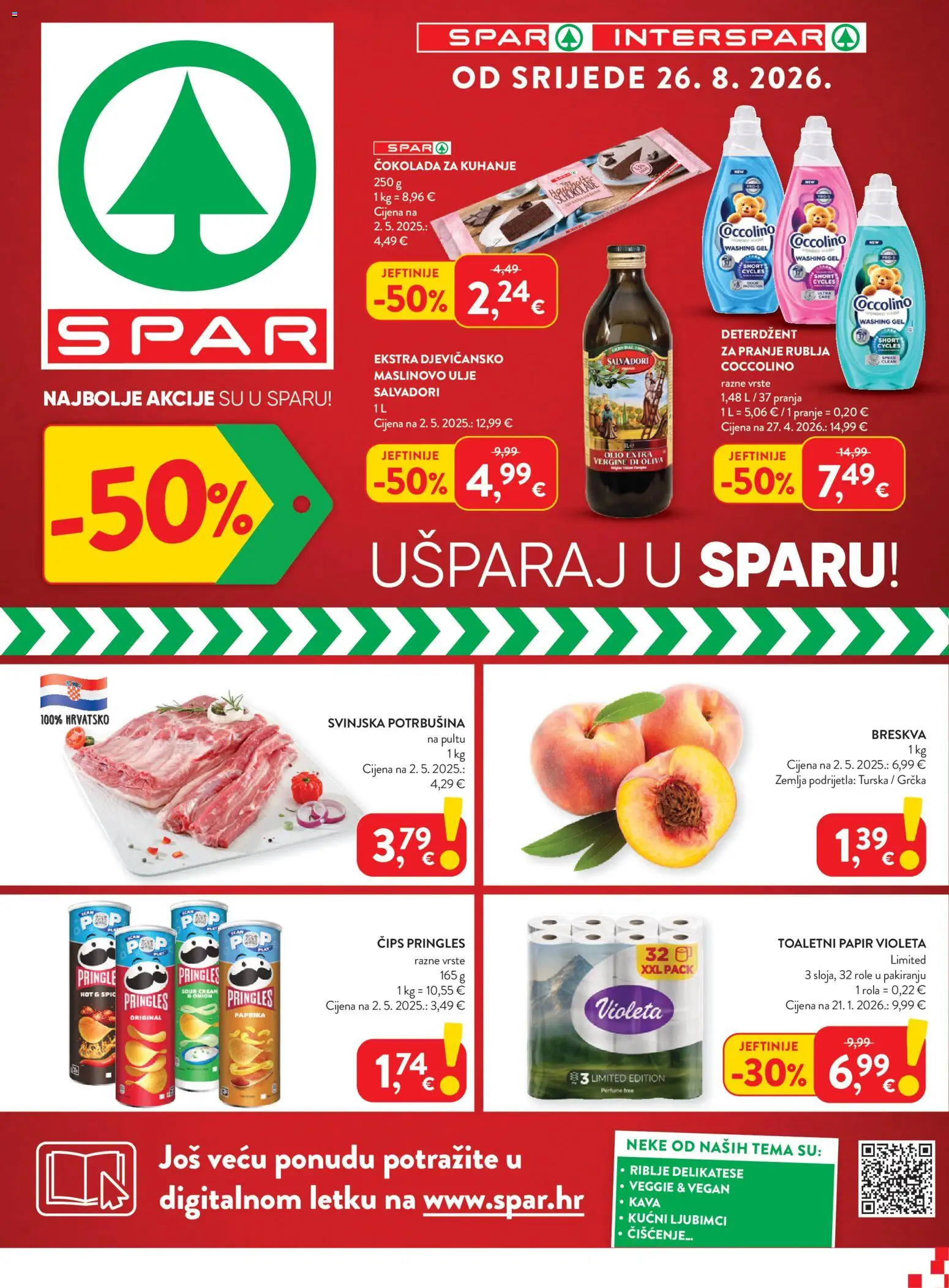 Pregled letka Interspar Katalog trgovine Interspar vrijedi od 26.08.2026