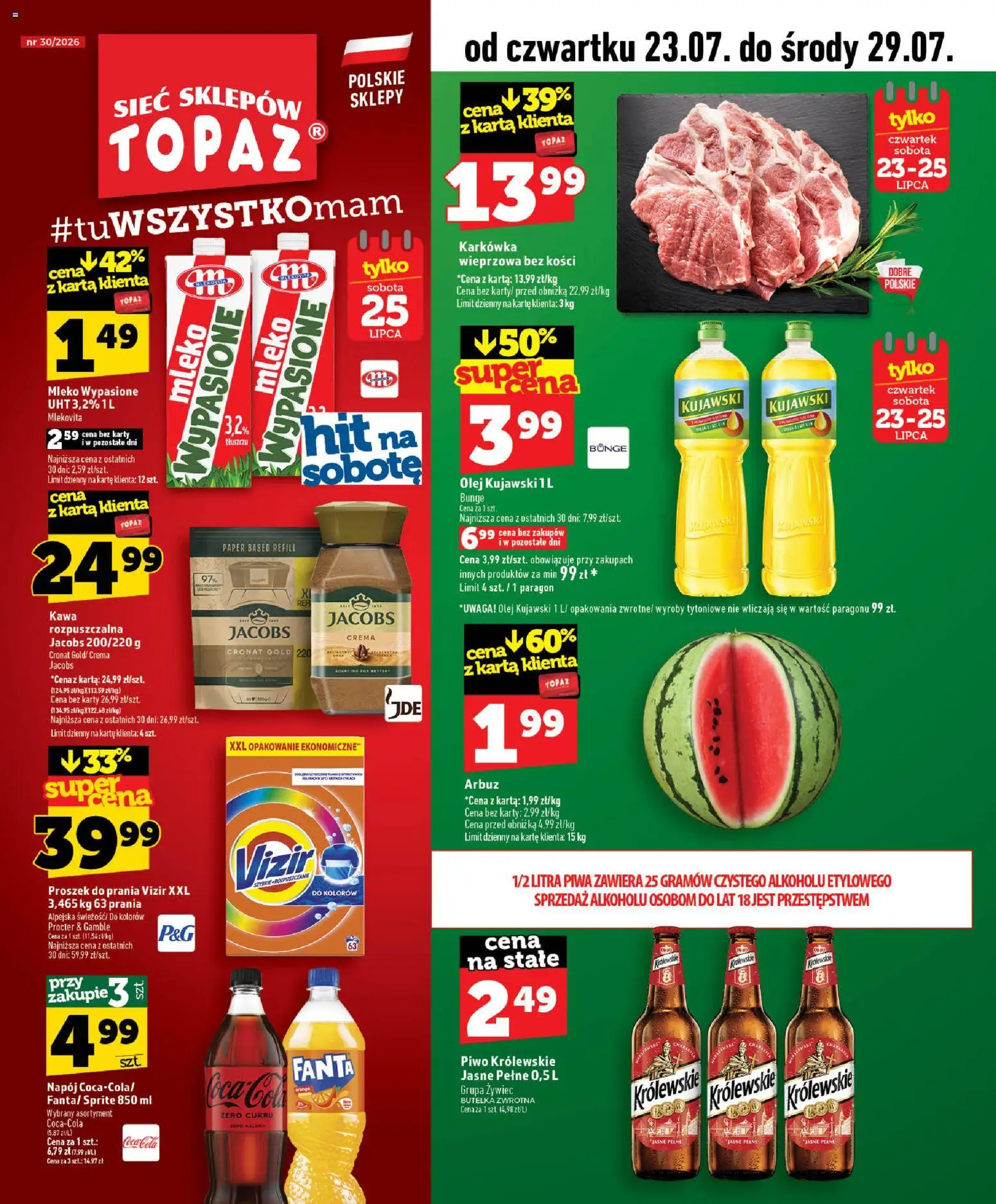 Pogląd gazetki "Topaz gazetka" ze sklepu Topaz ważnej od 23.07.2026