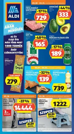 Aldi - Aldi aktuális akciós újság megtekintése, amely érvényes 2026.05.28.-től