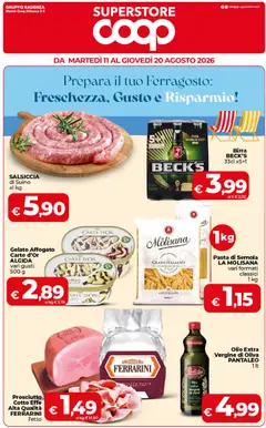 Anteprima dell'opuscolo COOP volantino Superstore Sicilia dal negozio COOP valido da 11/08/2026