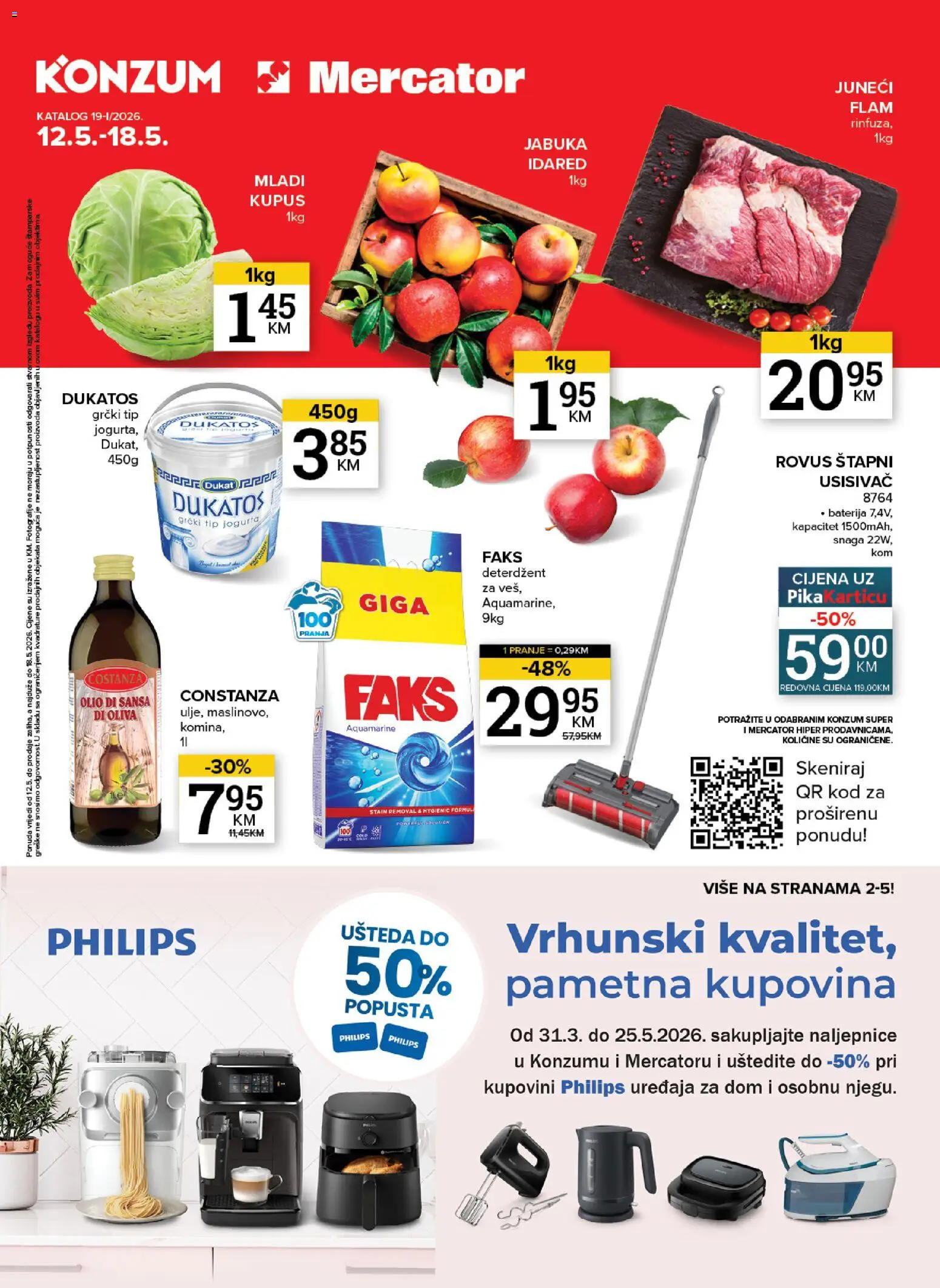 Pregled letka Katalog 12.05. - 18.05 trgovine KONZUM vrijedi od 12.05.2026