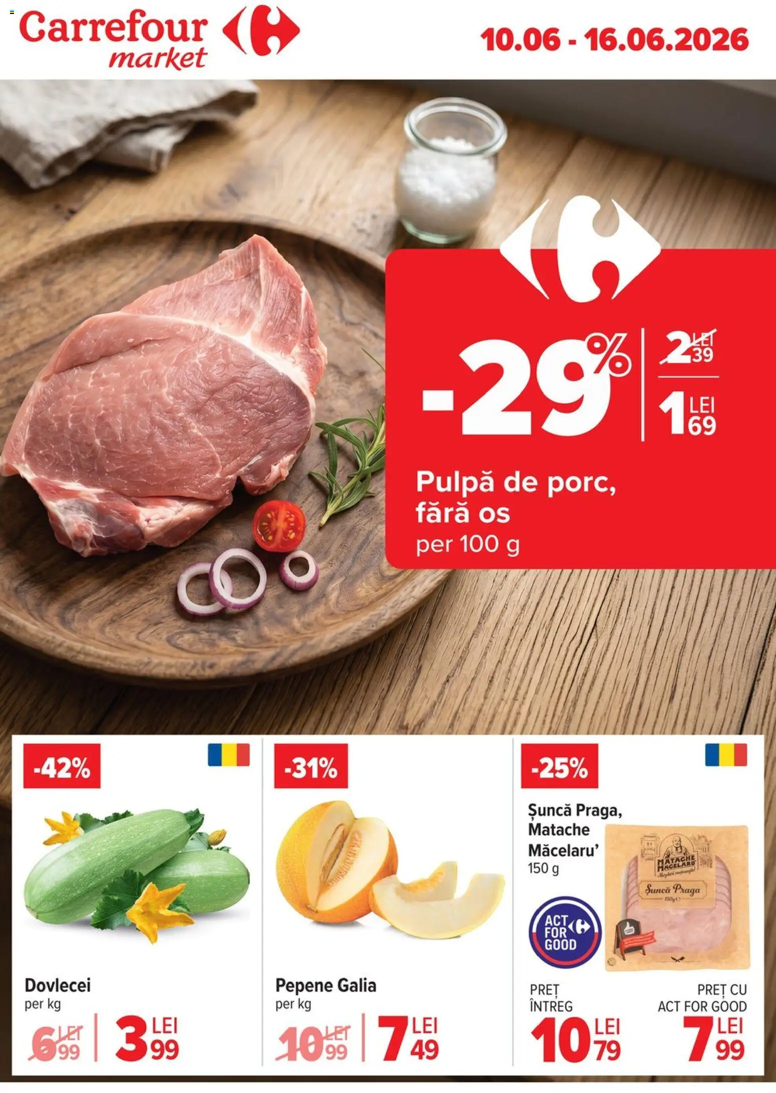Previzualizarea de cataloage: Carrefour Carrefour Catalog Market valabil de la 10.06.2026 - Șuncă
