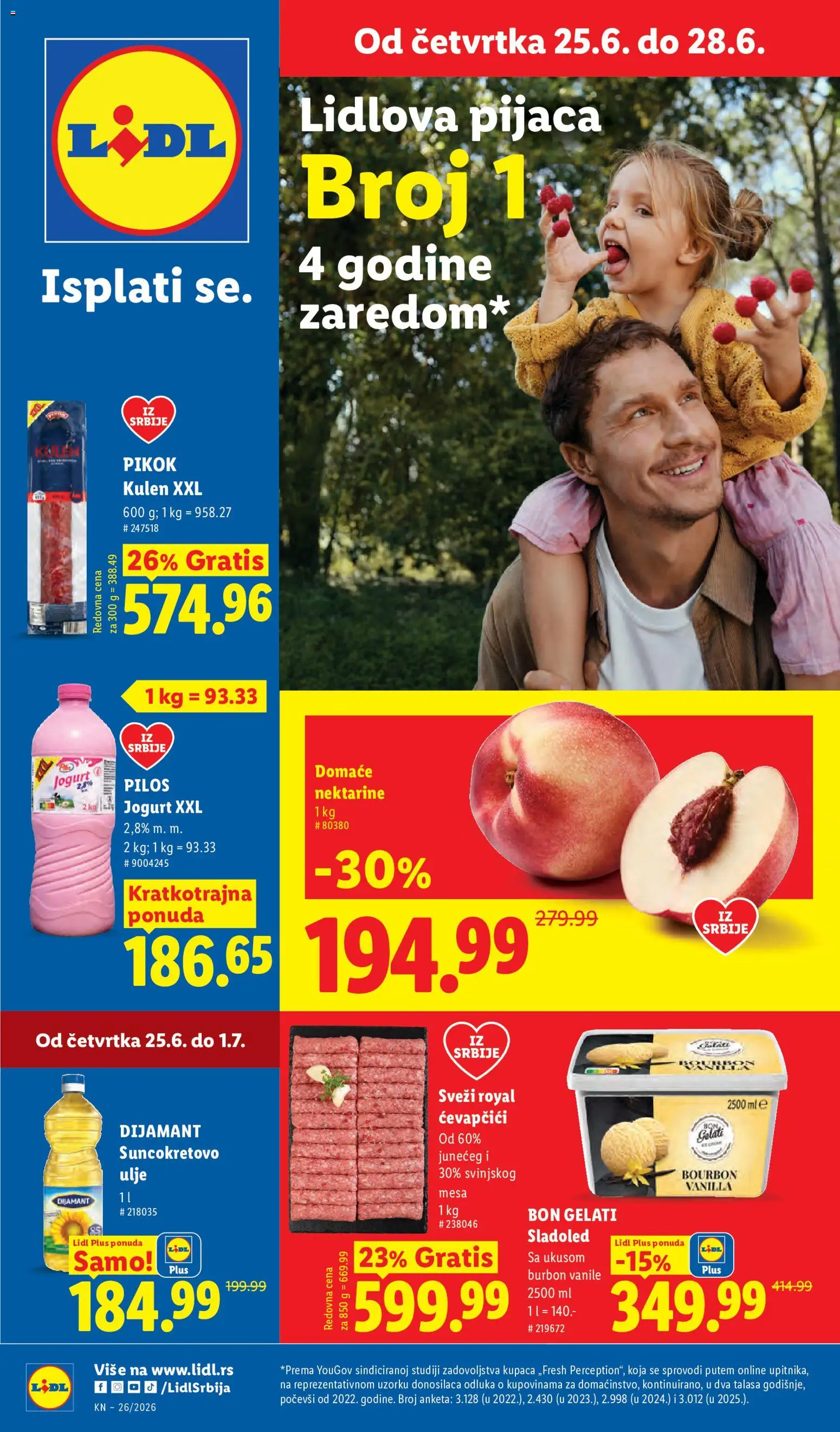 Pregled Lidl kataloga - važi od 25.06.2026