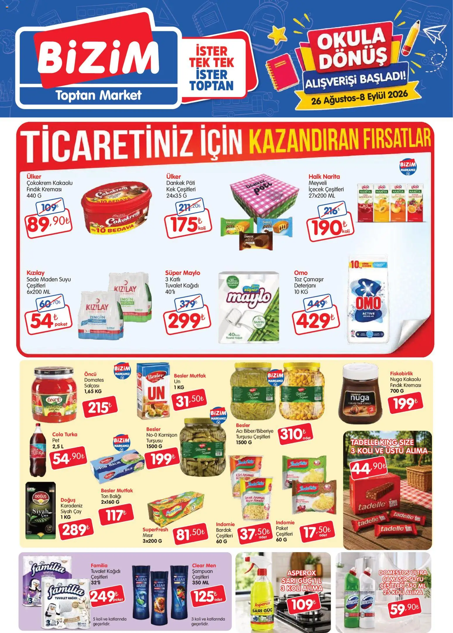 Bizim Toptan Bizim Toptan - Geleneksel kanal kataloğu 26.08.2026 - Broşürünün önizlemesi