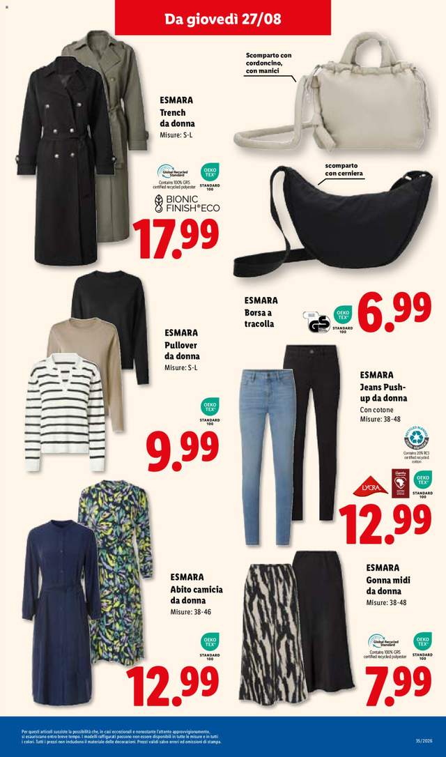 Nuovo volantino Lidl dal 27/08