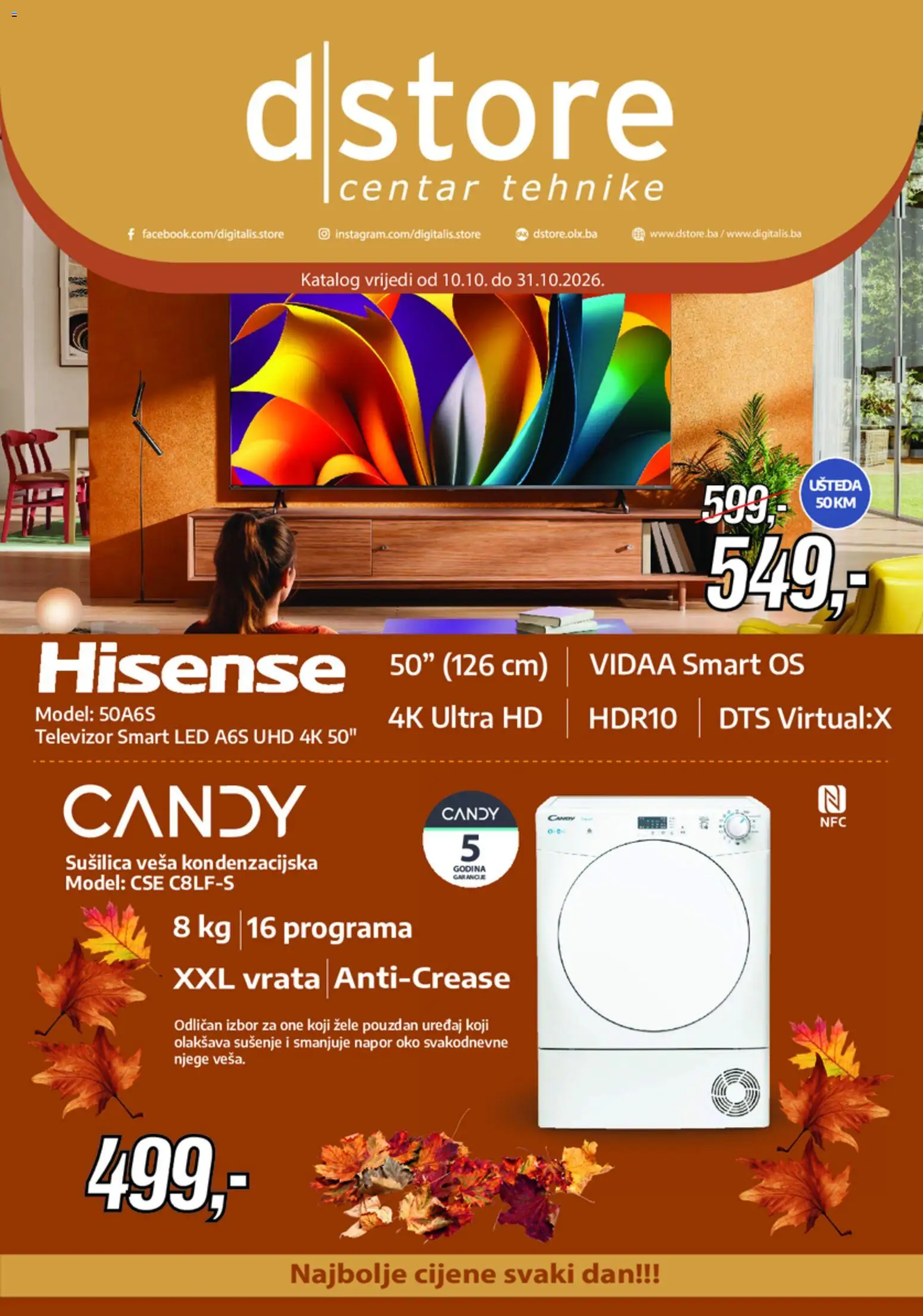 Pregled letka Dstore katalog trgovine Dstore vrijedi od 10.10.2026