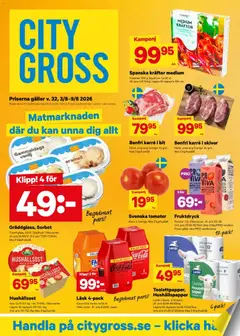 Förhandsgranska reklamblad City Gross erbjudanden från butik City Gross gäller från 03/08/2026