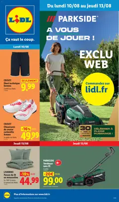 Prévisualisation de LIDL catalogue les bonnes affaires Exclu Web du magasin LIDL formulaire valide 10/08/2026