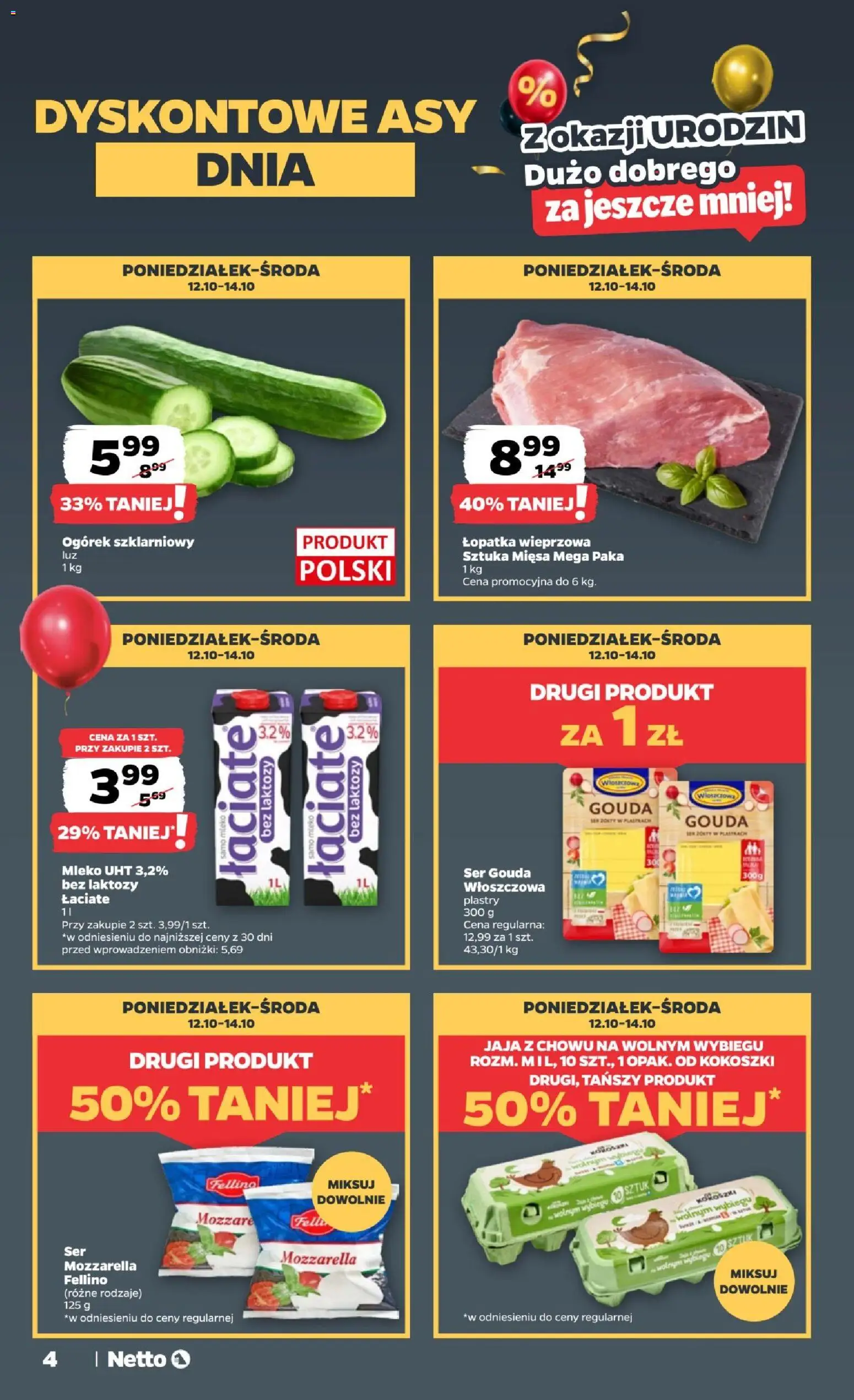 Pogląd gazetki "Netto gazetka od poniedziałku" ze sklepu Netto ważnej od 12.10.2026