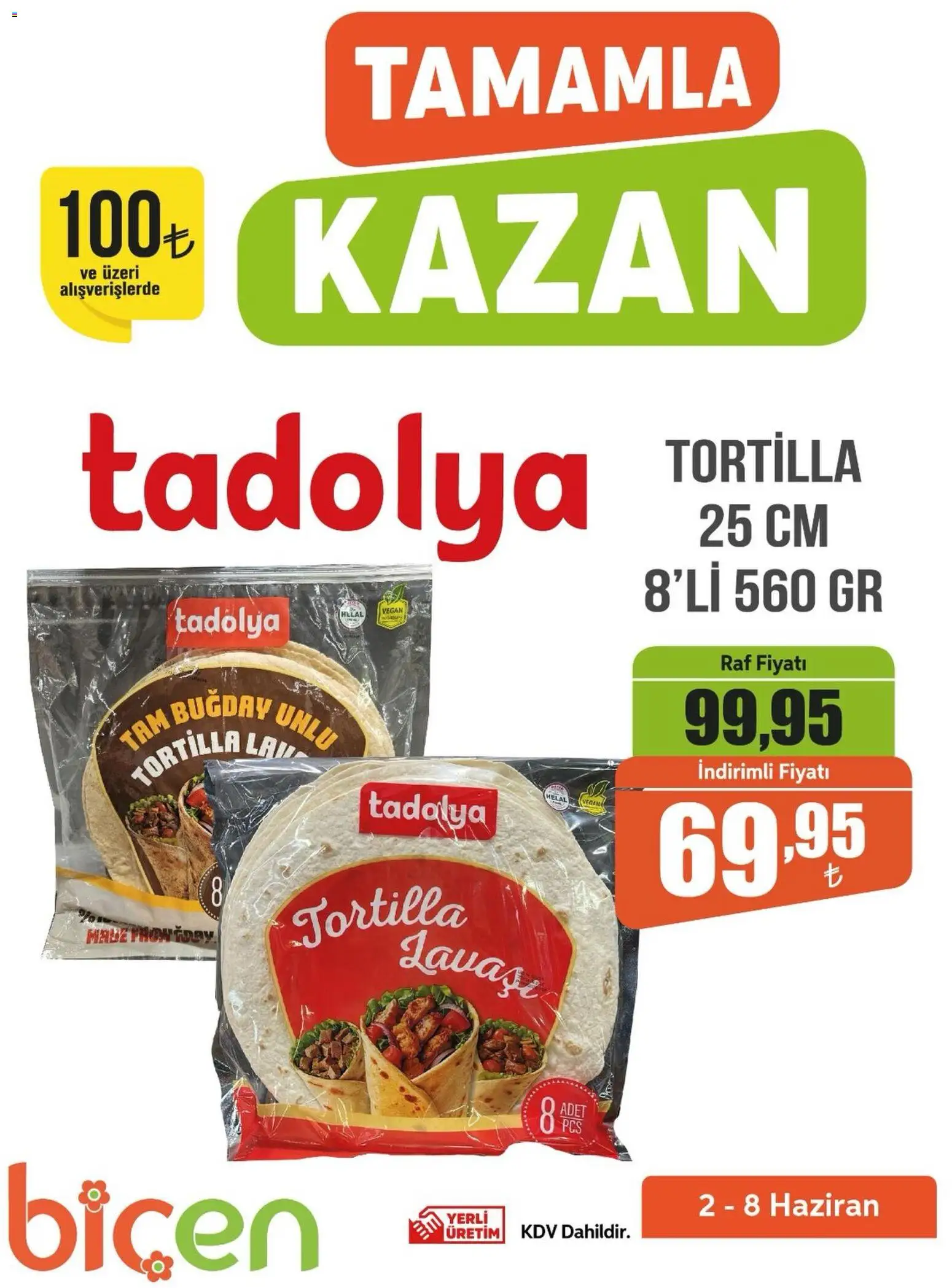 Biçen Market Biçen Market - Tamamla Kazan 02.06.2026 - Broşürünün önizlemesi - Raf