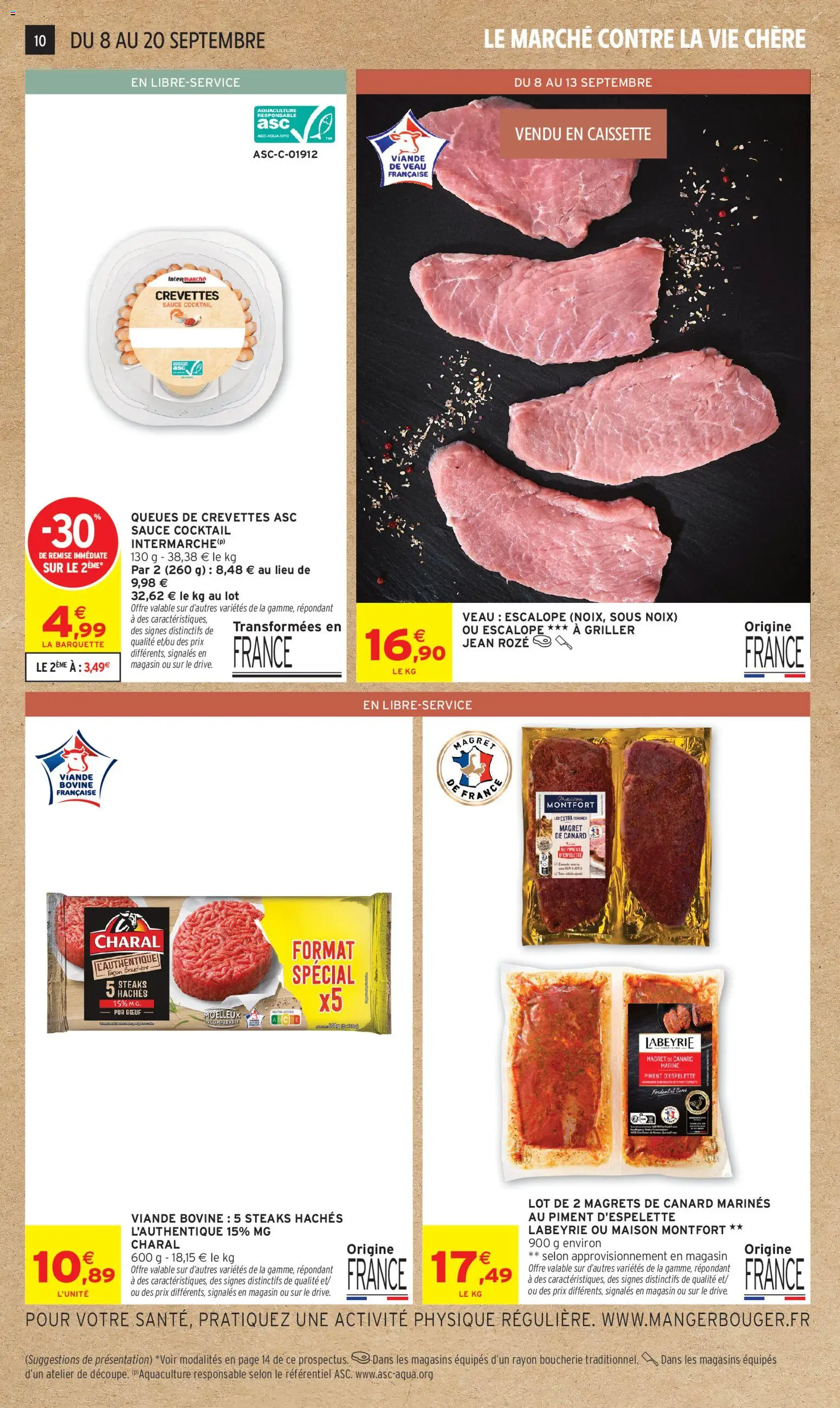 Prévisualisation de Intermarché - C'est notre anniversaire du magasin Intermarché formulaire valide 08/09/2026 - Cocktail, Jean, Magrets de canard, Noix, Viande, Viande bovine, Viande de veau, Piment d'espelette