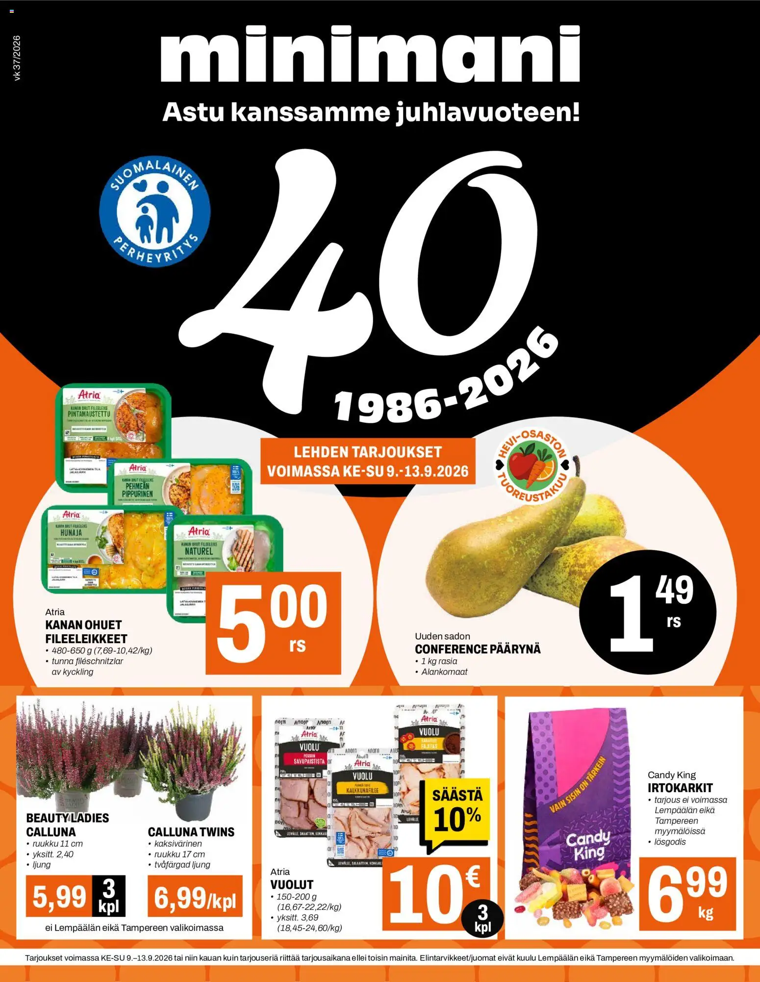 Kaupan Minimani Minimani tarjoukset esikatselu, voimassa 09/09/2026