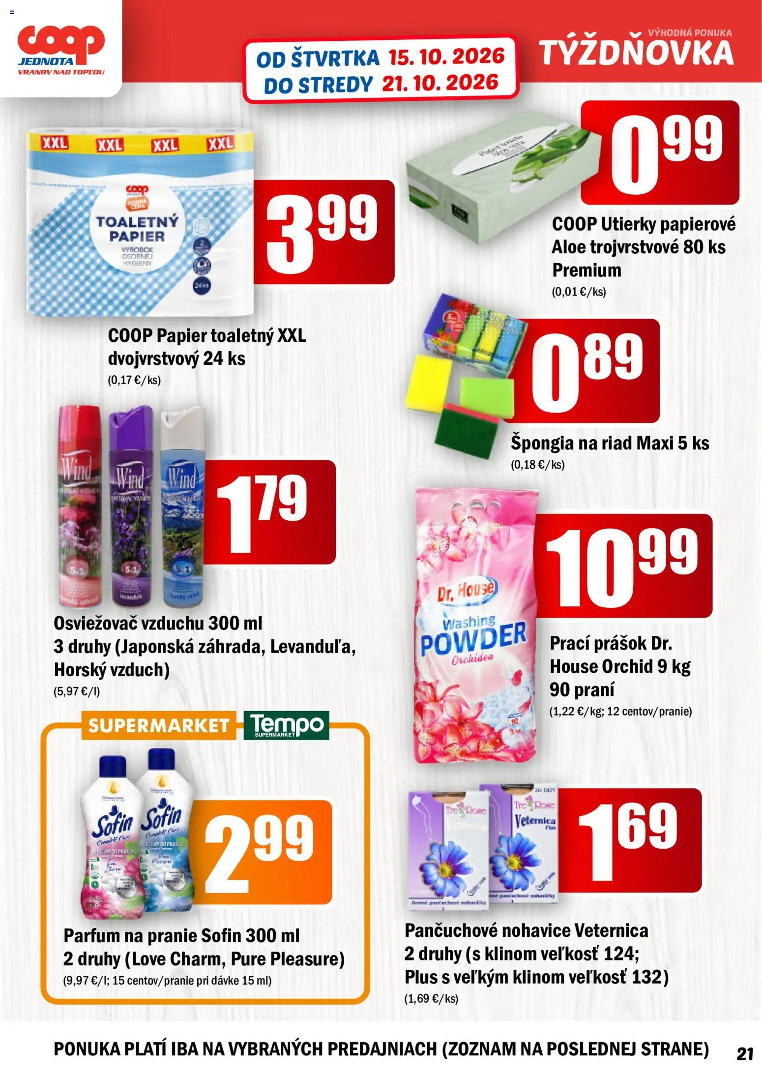 Náhľad COOP Jednota letáku platného od 15.10.2026