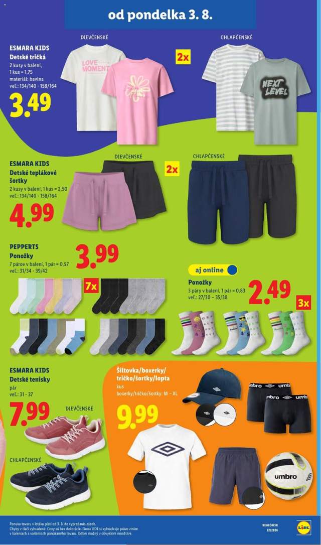 Nový Lidl leták od 03.08.