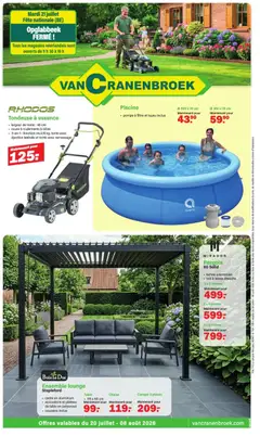 Voorbeeld van Van Cranenbroek Publicité van winkel Van Cranenbroek geldig vanaf 20/07/2026