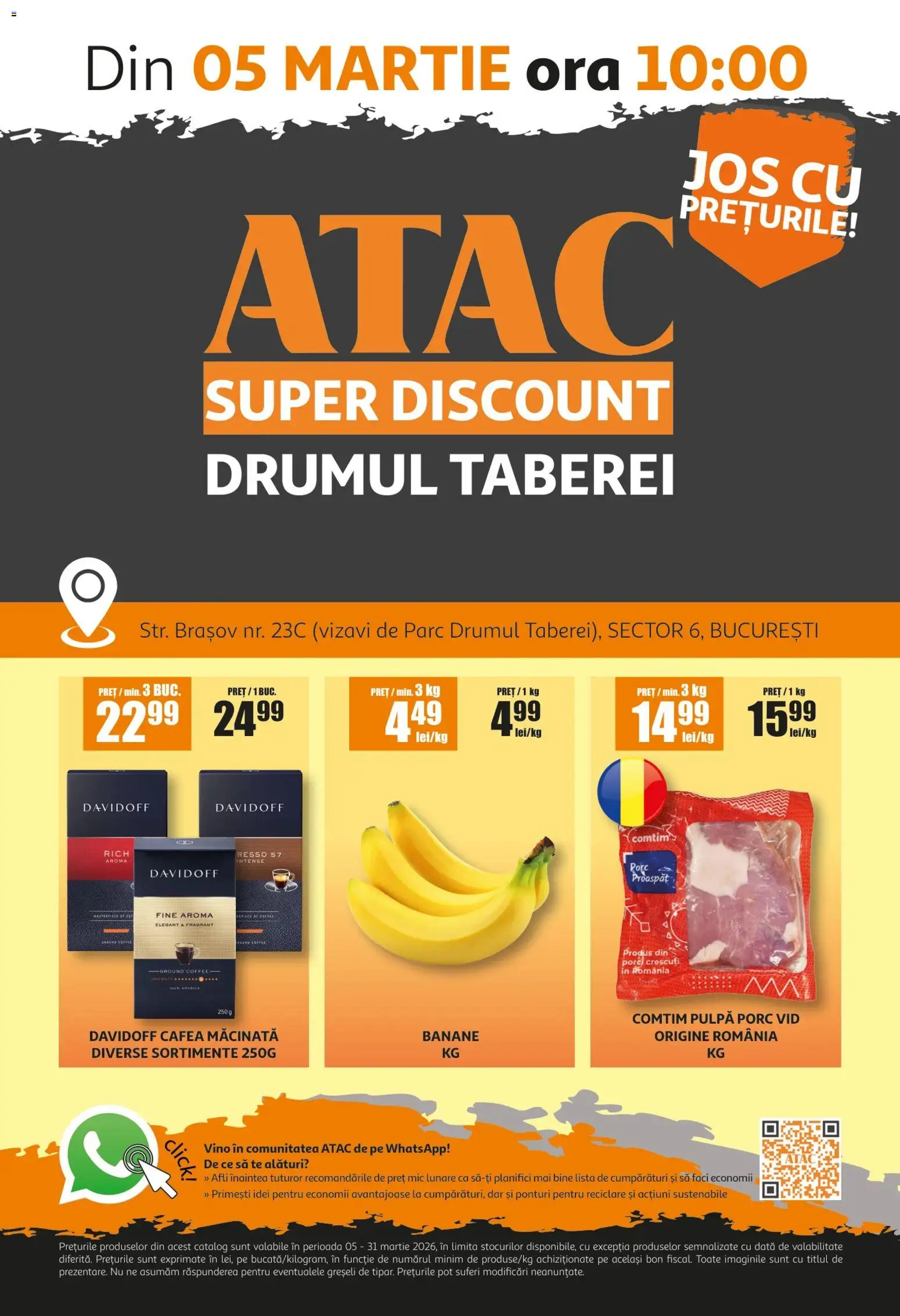 Previzualizarea de cataloage: ATAC ATAC Catalog Drumul Taberei valabil de la 05.03.2026 - Cafea, Banane, Intense, Cafea macinata