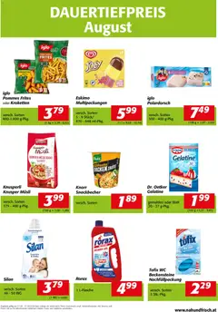 Vorschau der Angebote: Nah und Frisch Nah und Frisch - Dauertiefpreise August gültig ab 01.08.2026