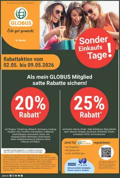 Vorschau von dem Prospekt des Geschäftes Globus, gültig ab dem 04.05.2026