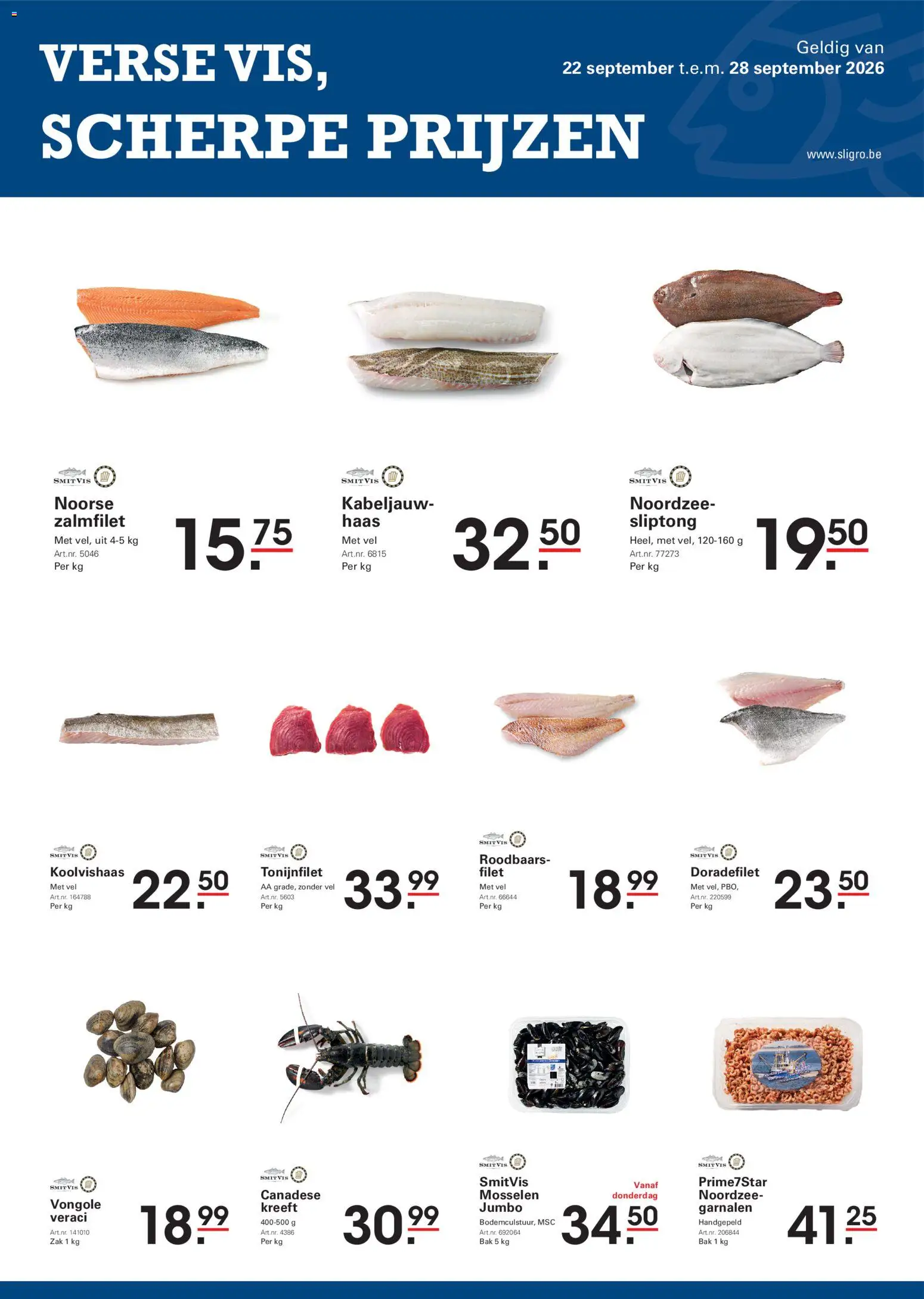 Voorbeeld van Sligro Folder van winkel Sligro geldig vanaf 22/09/2026