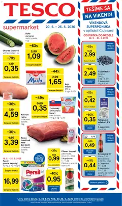 Náhľad Tesco letáku platného od 20.05.2026