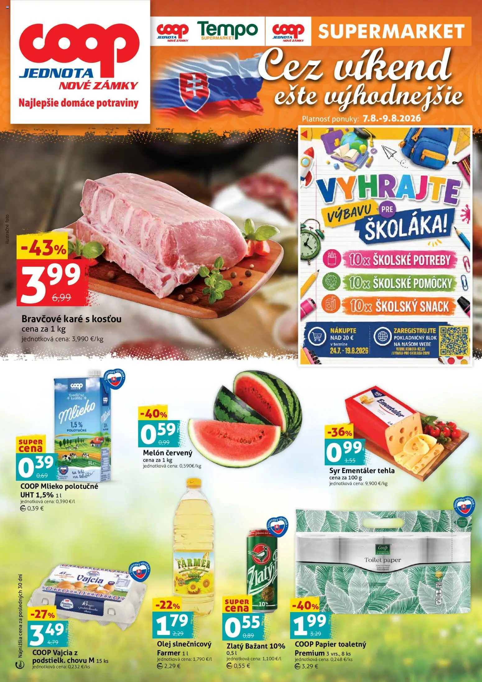 Náhľad COOP Jednota letáku platného od 07.08.2026
