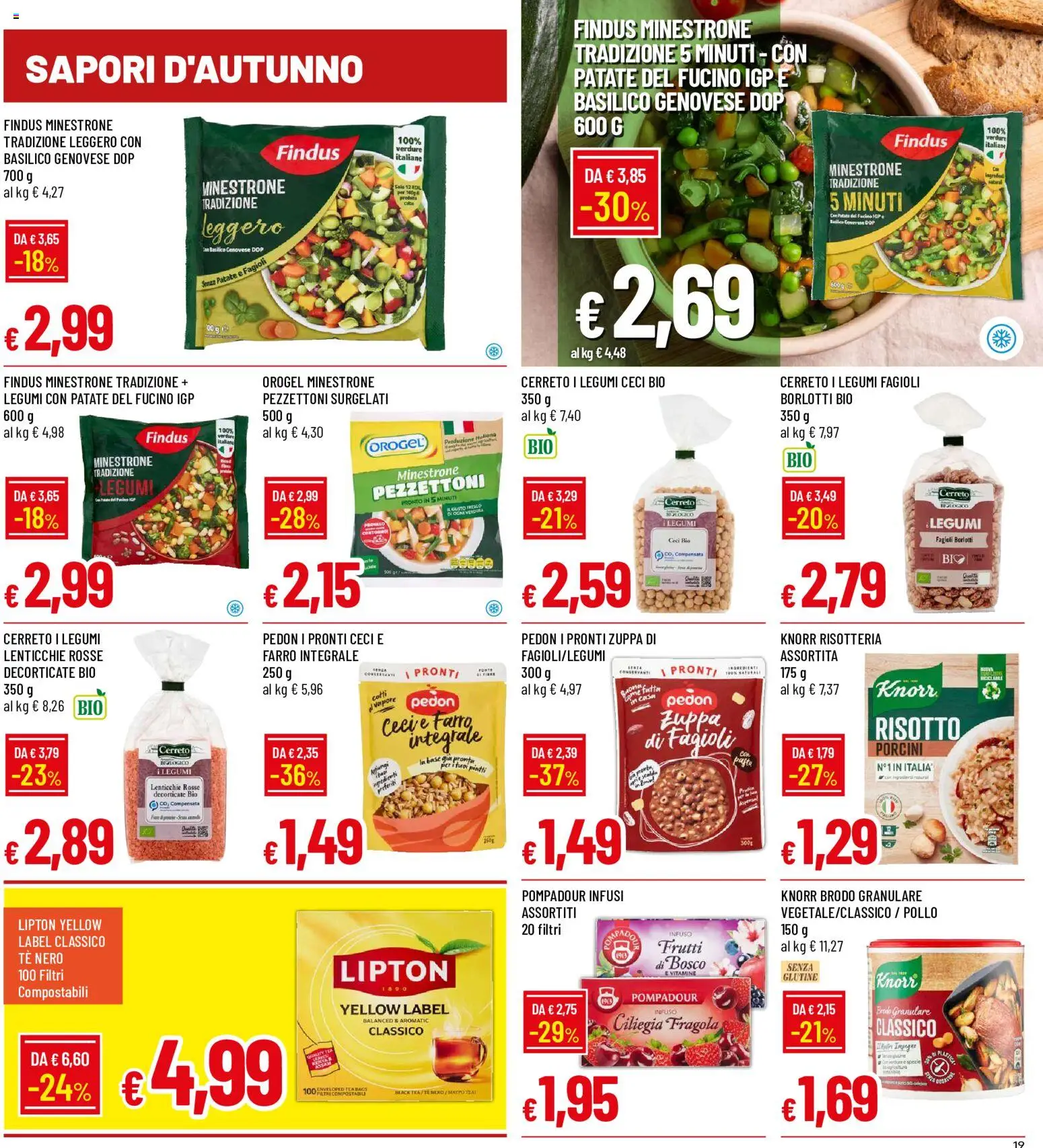 Anteprima dell'opuscolo Galassia volantino dal negozio Galassia valido da 29/10/2026 - Fagioli, Basilico, Farro, Legumi, Verdure, Minestrone, Brodo, Tè nero