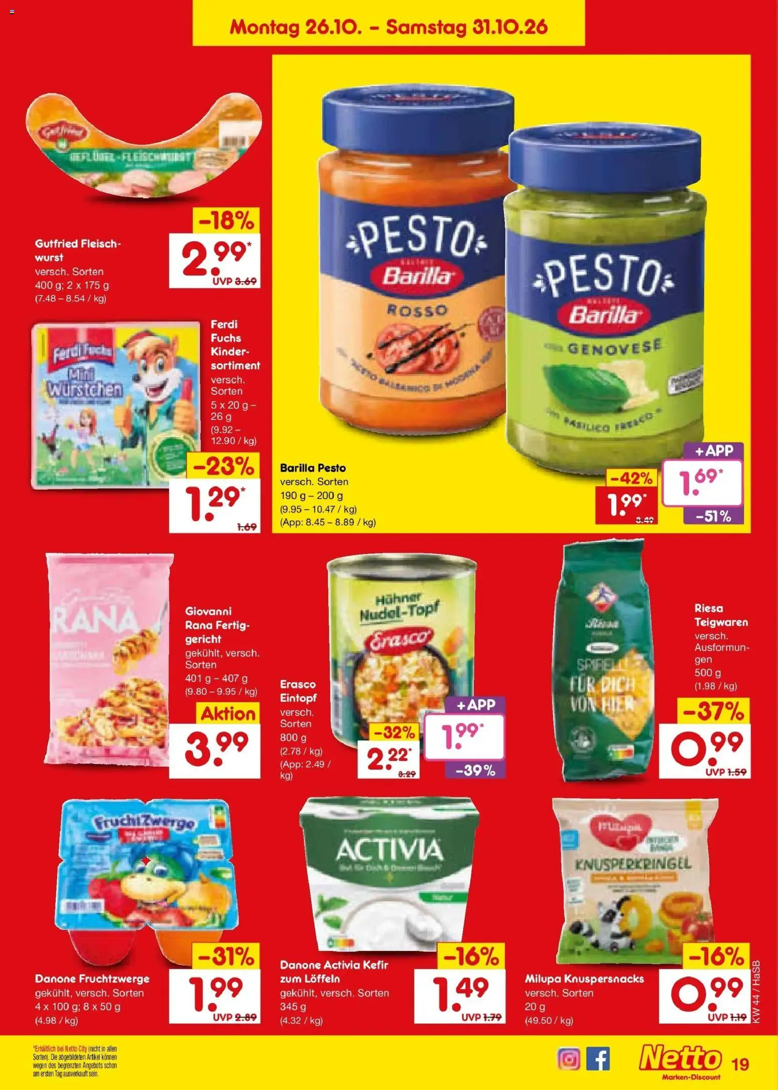 Vorschau von dem Prospekt des Geschäftes Netto Marken-Discount, gültig ab dem 26.10.2026