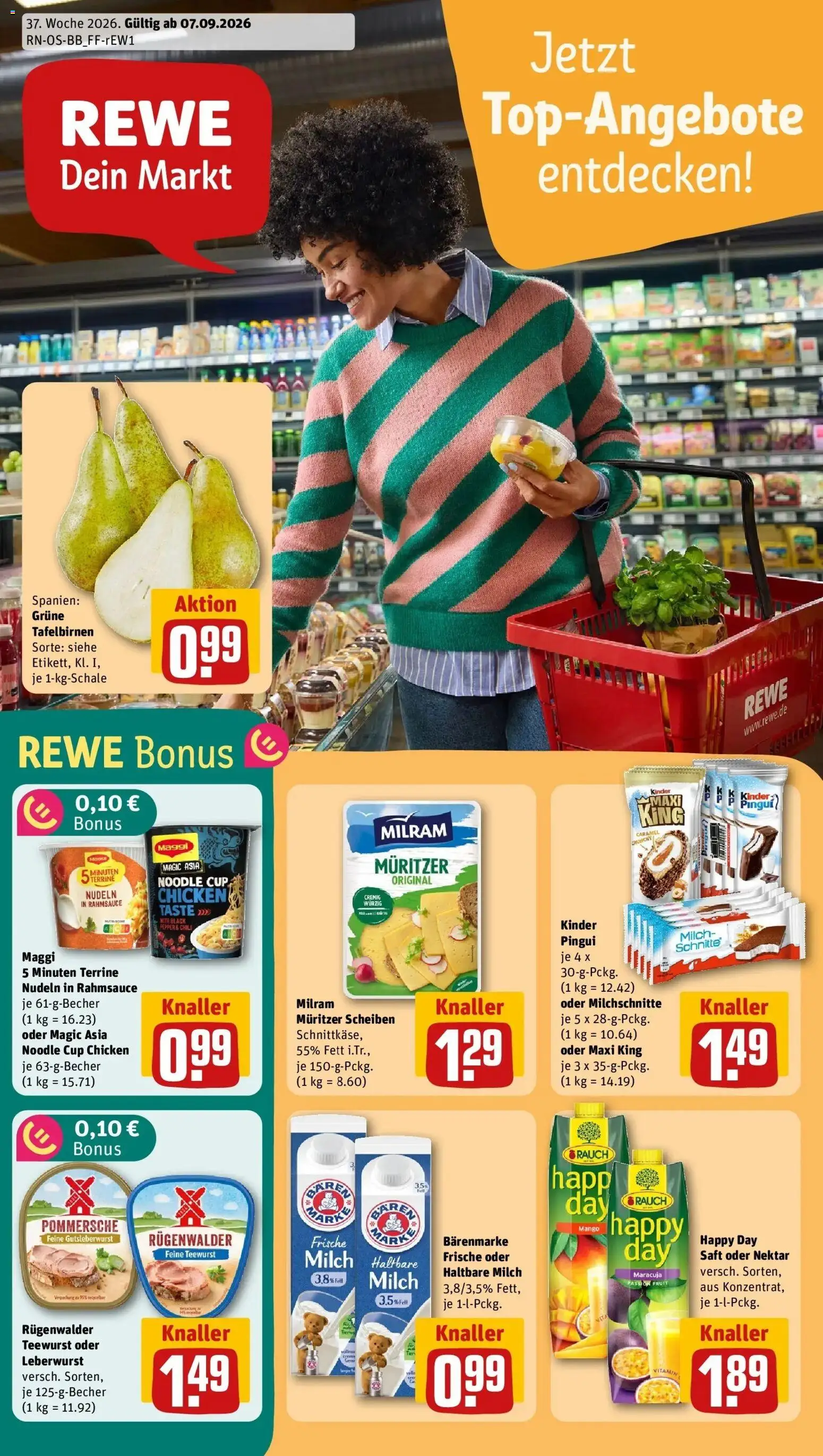Vorschau von dem Prospekt des Geschäftes Rewe, gültig ab dem 07.09.2026