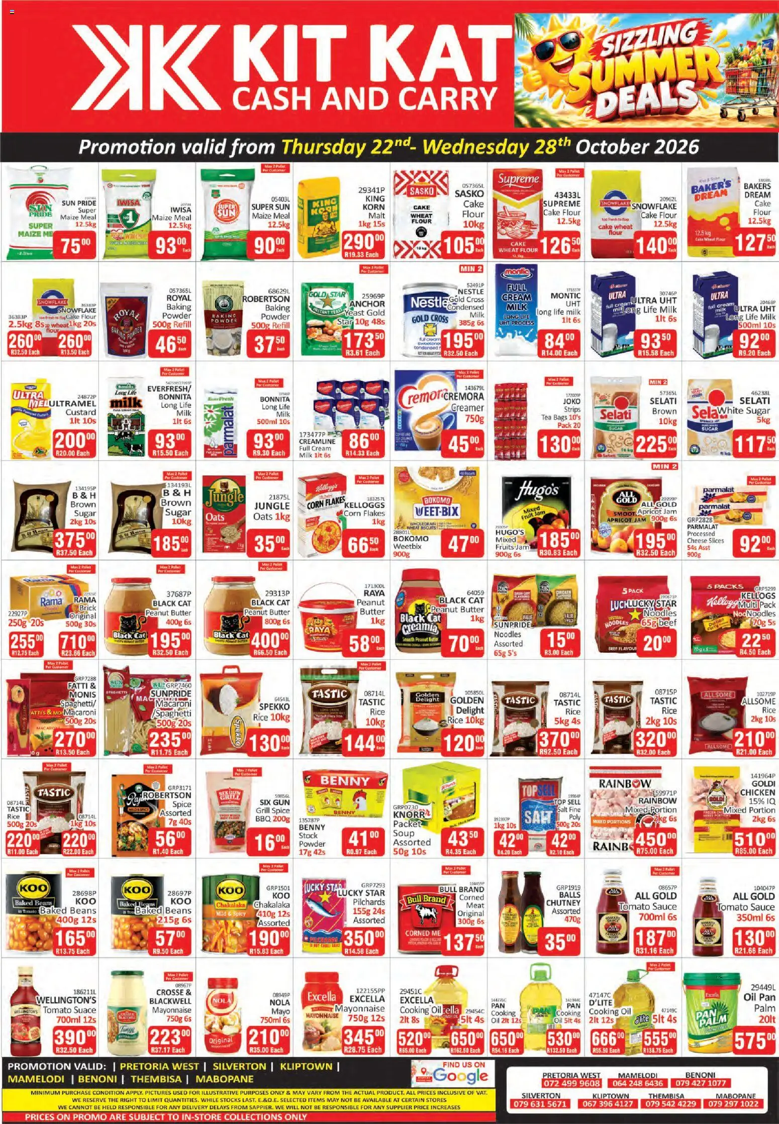 Preview of KIT KAT Cash & Carry flyer valid from 22/10/2026 - Butter, Oil, Custard, Baked beans, Sauce, Powder, Flakes, Creamer