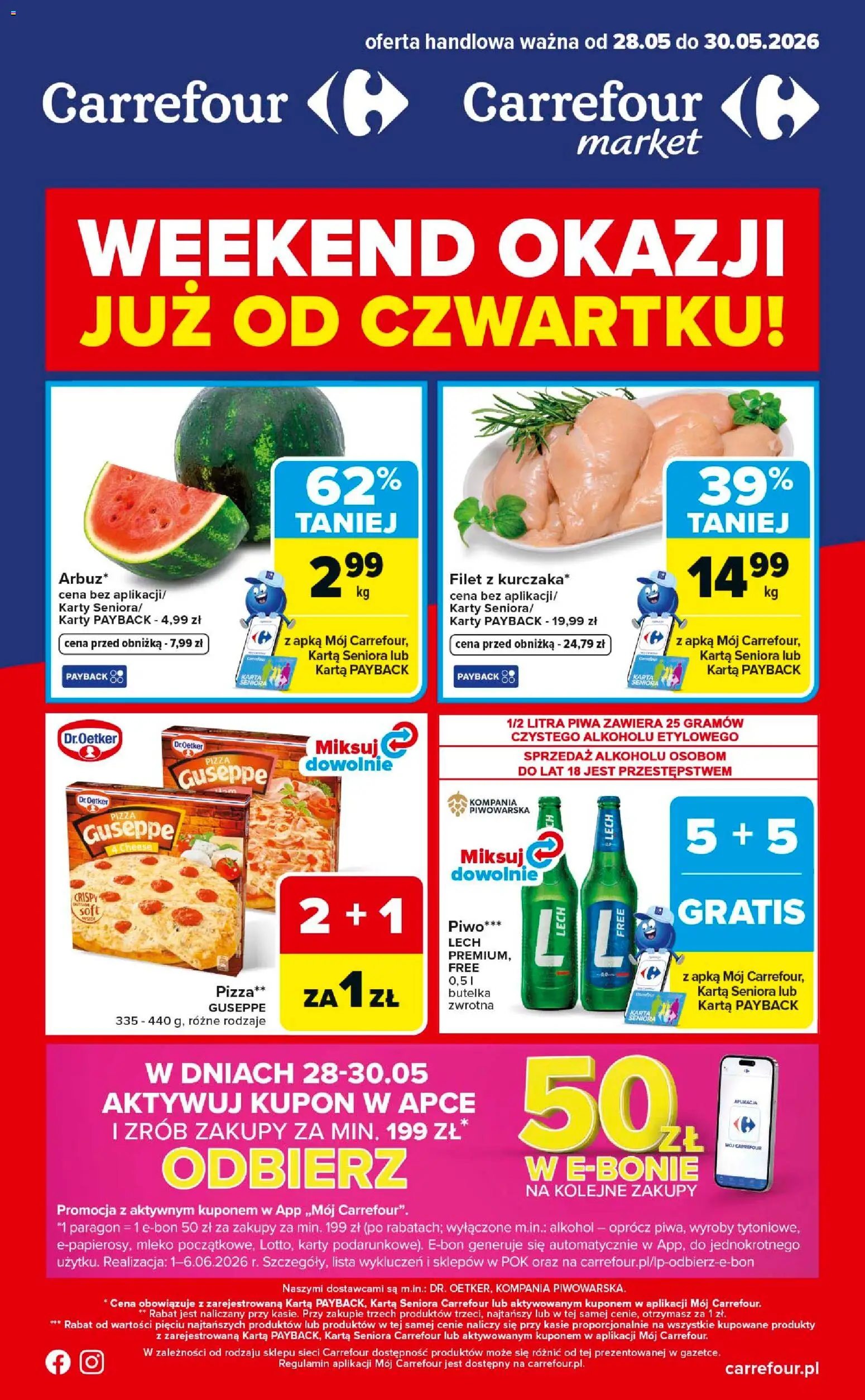 Pogląd gazetki "Carrefour gazetka - Weekend okazji" ze sklepu Carrefour ważnej od 28.05.2026