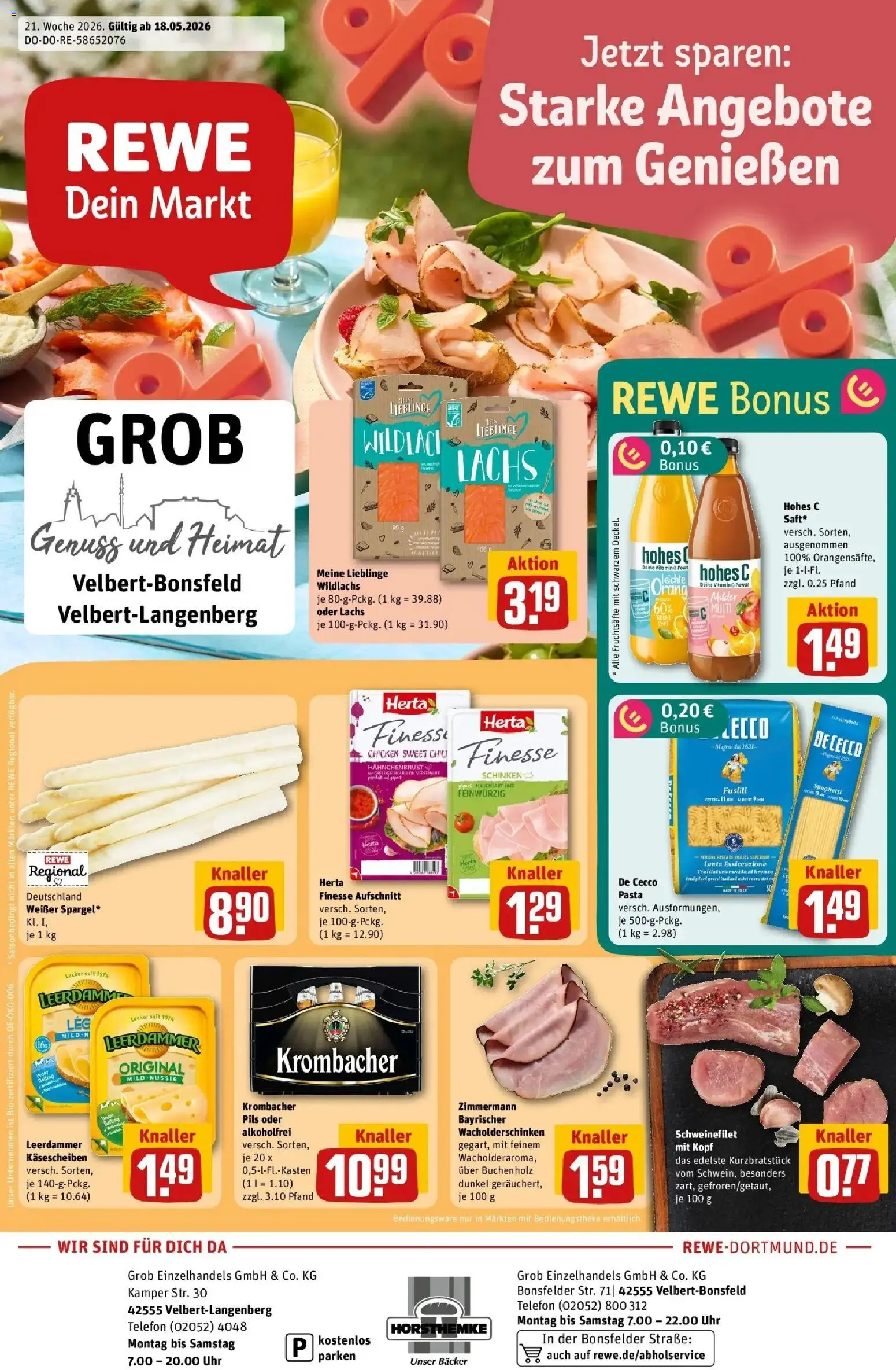 Vorschau von dem Prospekt des Geschäftes Rewe, gültig ab dem 17.05.2026